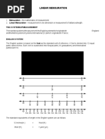 Linear Mensuration: Definitions