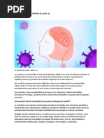 La Salud Mental en Tiempos de Covid - 19