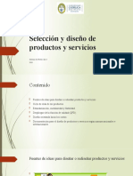 Selección y Diseño de Productos y Servicios