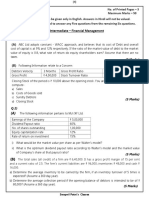 CA Intermediate - Financial Management: Swapnil Patni's Classes