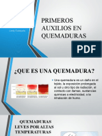 Primeros Auxilios en Quemaduras