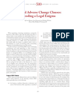 Material Adverse Change Clauses: Decoding A Legal Enigma