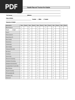 Health Record Tracker For Adults