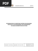 SADCAS AP 22 - Determination of Competence Criteria For Peronnel Involved in The Management & Performance of Accreditation Activities (Issue 2)