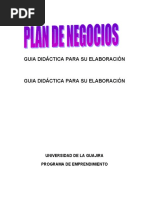 Guia para Eladorar El Plan de Negocio Uniguajira