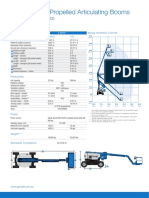 Self-Propelled Articulating Booms: Specifications