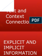 Text and Context Connections