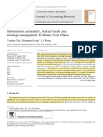 Information Asymmetry, Mutual Funds and Earnings Management: Evidence From China