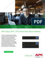 APC Easy UPS 1 PH Online Rack Mount Models