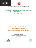 National Preparedness and Response Plan For COVID 19, Bangladesh