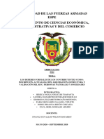 Universidad de Las Fuerzas Armadas Espe Departamento de Ciencias Económica, Adaministrativas Y Del Comercio