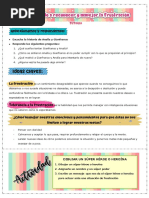 Ficha Aprendiendo A Reconocer y Manejar La Frustración