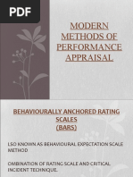 Modern Methods of Performance Appraisal