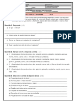 Atividade Avaliativa de Geografia 3º Ano 2020