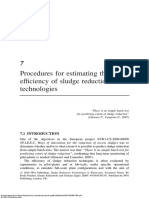 7 Procedures For Estimating The Efficiency of Sludge Reduction Technologies