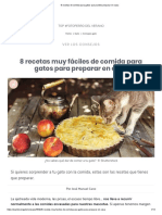 8 Recetas de Comida para Gatos Que Puedes Preparar en Casa