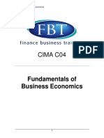 Business Economics CIMA - Study - Notes PDF