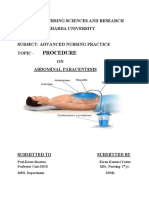 Procedure On Abdominal Paracentsis