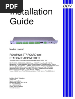 Installation Guide: RS485/422 STARCARD and Starcard/Converter