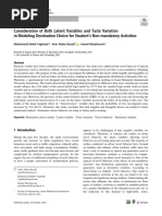 Consideration of Both Latent Variables and Taste Variation in Modeling Destination Choice For Student's Non-Mandatory Activities