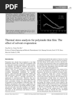 Thermal Stress Analysis For Polyimide Thin Film PDF