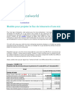 Model Audit Pour Les Flux de Tresorerie Au Format Excel