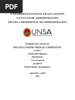 Práctica de Analisis Horizontal y Vertical de Estados Financieros