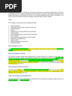 IAS19 (Employee Benefits) Summary