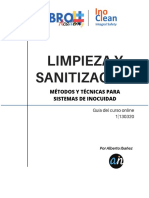 Limpieza Y Sanitización: Métodos Y Técnicas para Sistemas de Inocuidad