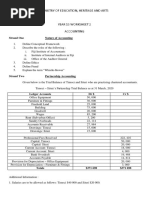 Ministry of Education, Heritage and Arts: Strand One Nature of Accounting