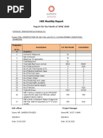 HSE Monthly Report: Report For The Month of JUNE 2020