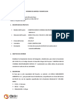 Informe de Protocolo de Limpieza Fumigacion