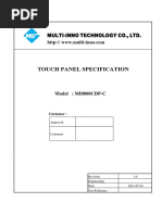 Touch Panel MI0800CDP-C