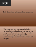 Role of Cytokines in HCC