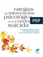 Estrategias de Intervención Psicológica en La Conducta Suicida PDF