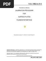 Calibration Procedure FOR Surface Plates Planekator Method: Technical Manual