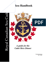 Mess Handbook: A Guide For The Cadet Mess Dinner