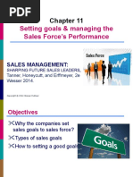 Setting Goals & Managing The Sales Force's Performance