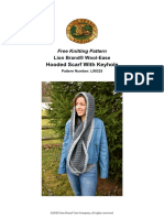 Hooded Scarf With Keyhole: Free Knitting Pattern