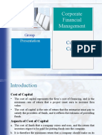 Corporate Financial Management: Cost of Capital