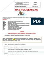 Palabras Polisemicas 6° - Emergente.... 2