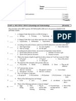 SNC 1D0 Name: - Atoms & Elements Date: - Unit Test