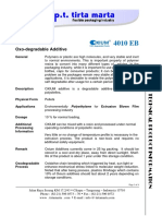 Oxo-Degradable Additive: General