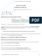 Multa Por No Contratar El Seguro de Vida Ley - Noticiero Contable PDF