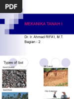 Mekanika Tanah I: Dr. Ir. Ahmad RIFA'I, M.T. Bagian - 2