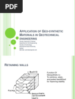 Application of Geosynthetics in Geotechnical Engineering