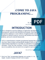 Wellcome To Java Programing : Design by Er. Mirza Ghazanfar Baig