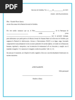 Carta de Presentacion Por El Párroco.