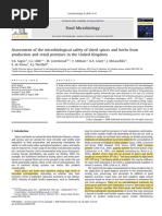 Microbiological Safety of Dried Spices and Herbs