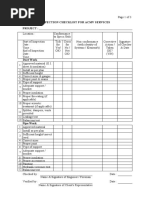 Inspection Checklist For Acmv Services Project